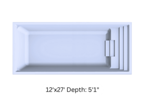 Rectangular Full Steps - 12'x27' Depth_ 5'1